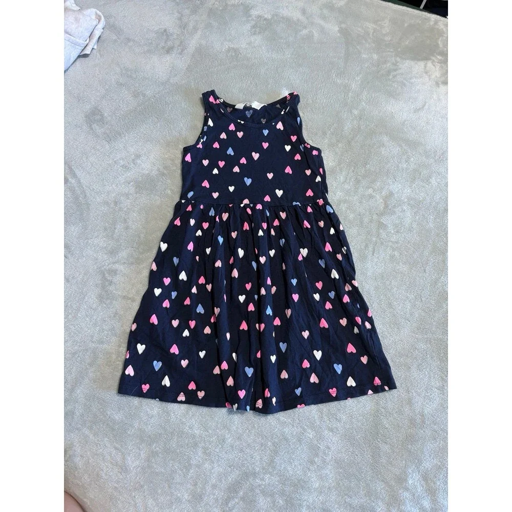 girls dresses set lot of 2 sisters playwear casual ruffle heart crew neck girly